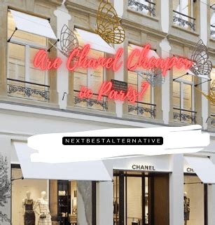 is chanel jewelry cheaper in paris|cheapest brands in paris.